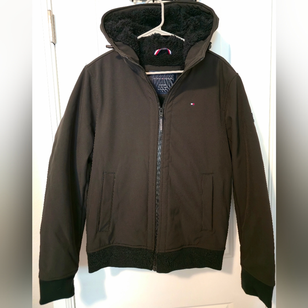 Tommy Hilfiger Black Performance Jacket with Hood